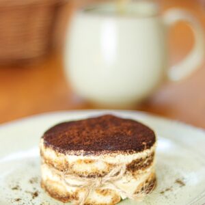 a piece of cake sitting on top of a white plate